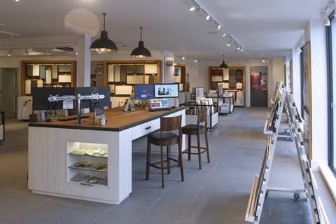 Topps Tiles Boutique also features a consultation table designed to inspire shoppers